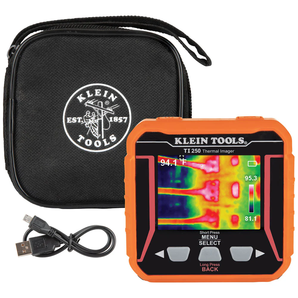 Klein Tools TI250 Rechargeable Thermal Imaging Camera, Camera Displays Over 10,000 Pixels with 3 Color Palettes, High / Low Temperature Points - Image 3