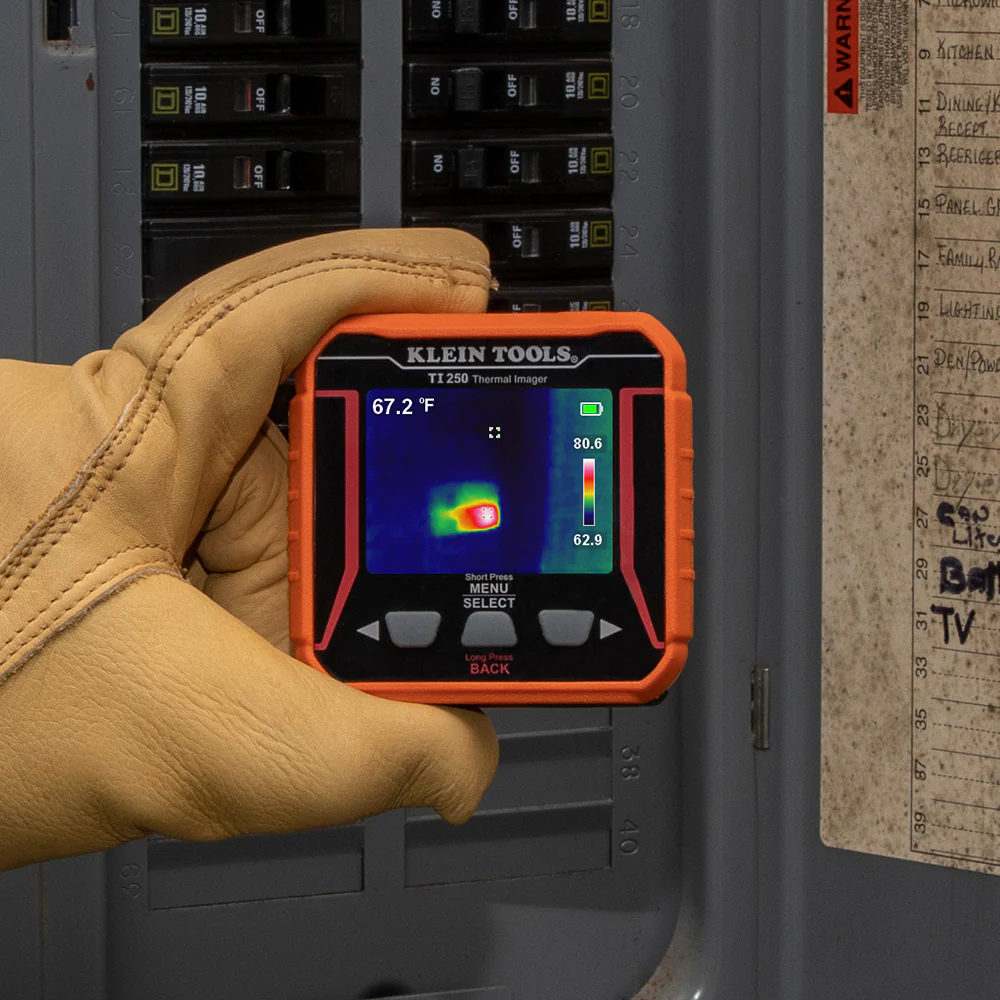 Klein Tools TI250 Rechargeable Thermal Imaging Camera, Camera Displays Over 10,000 Pixels with 3 Color Palettes, High / Low Temperature Points - Image 4