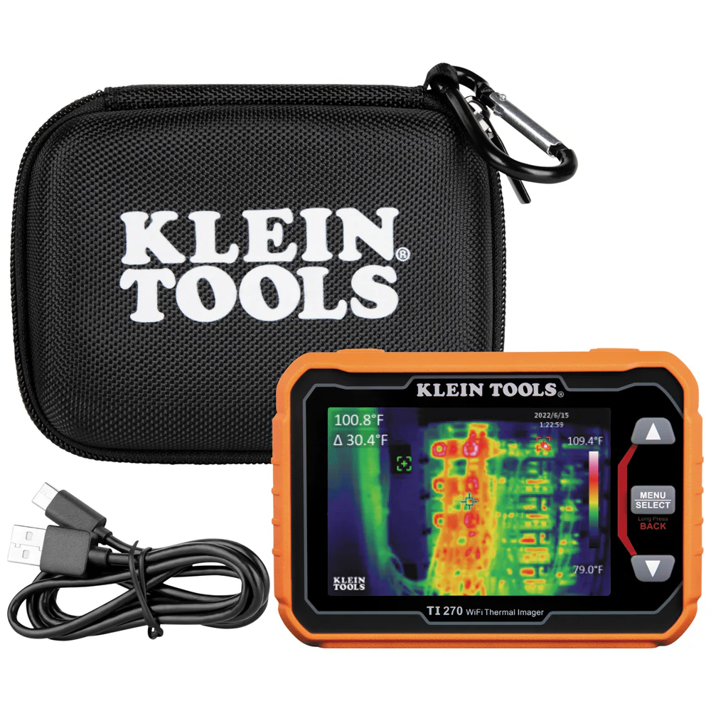 Klein Tools TI270 Rechargeable Thermal Imaging Camera, Over 10000 Pixels, Wi-Fi Data Transfer, 3 Palettes, High / Low Temperature Points - Image 5