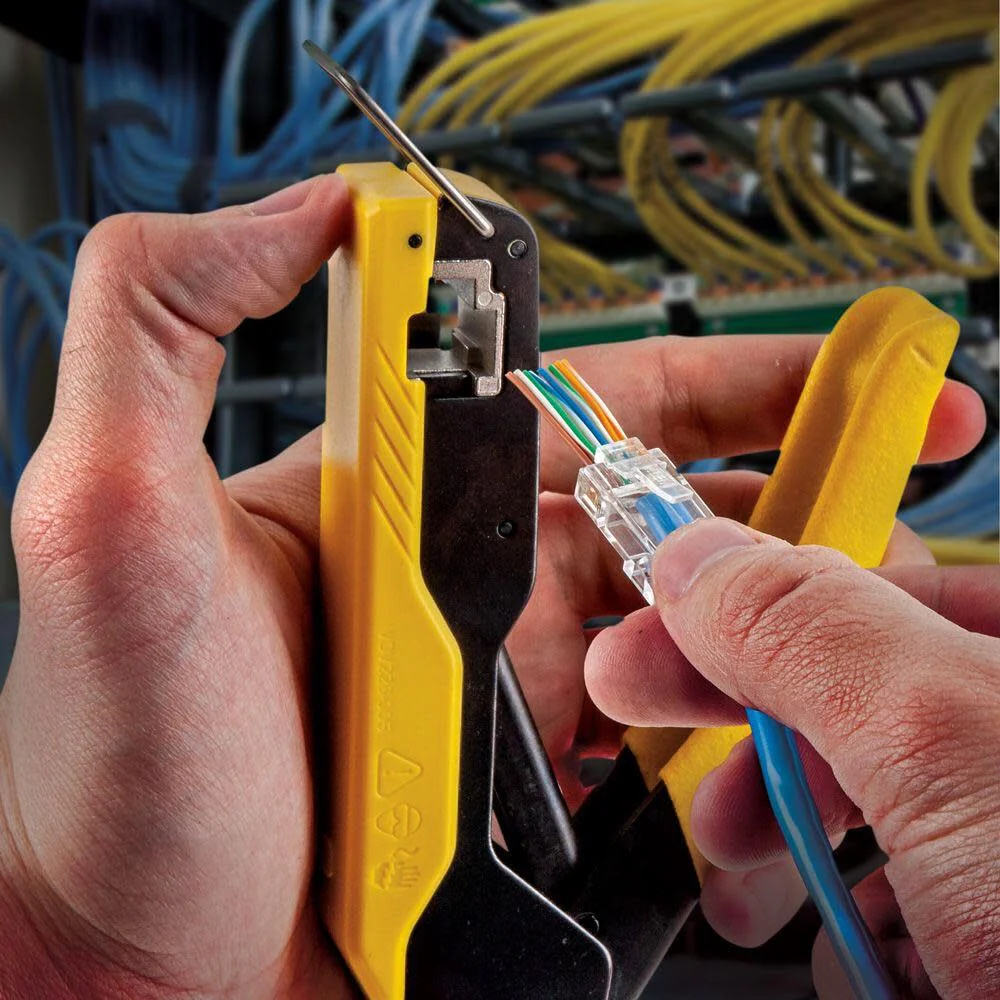 Klein Tools VDV226-005 Compact Modular Data Cable Crimping Tool, for Pass-Thru RJ45 Connectors - Image 6