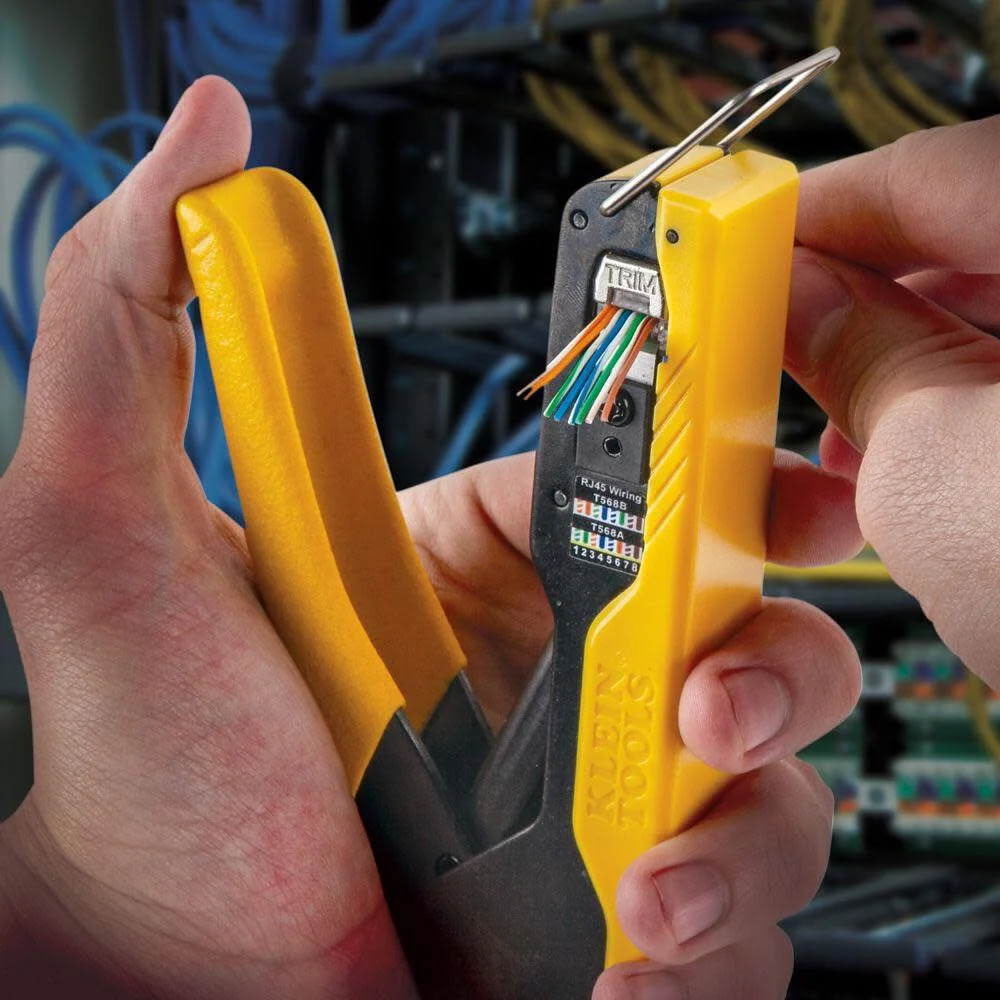 Klein Tools VDV226-005 Compact Modular Data Cable Crimping Tool, for Pass-Thru RJ45 Connectors - Image 7