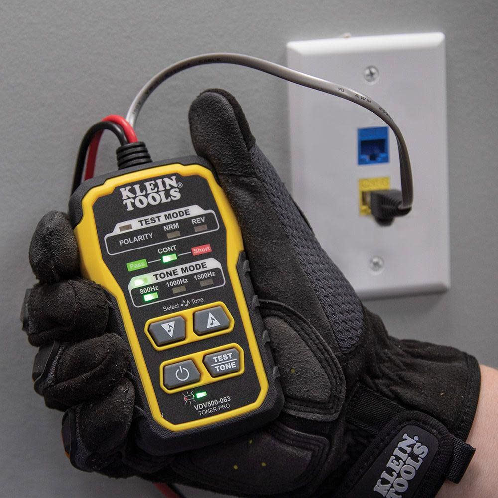Klein Tools VDV500-063 Wire Tracer Tone Generator Continuity Tester for Ethernet, Internet, Telephone, Speaker, Coax, Video, and Data Cables RJ45, RJ11, RJ12 - Image 5