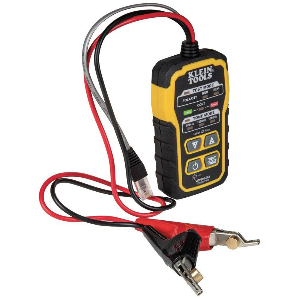 Klein Tools VDV500-063 Wire Tracer Tone Generator Continuity Tester for Ethernet, Internet, Telephone, Speaker, Coax, Video, and Data Cables RJ45, RJ11, RJ12 - Image 7