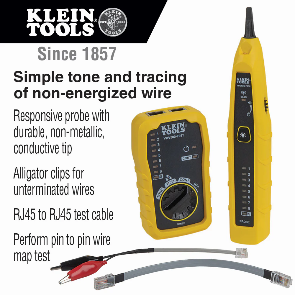 Klein Tools VDV500-705 Tone & Probe Test and Trace Kit - Image 2