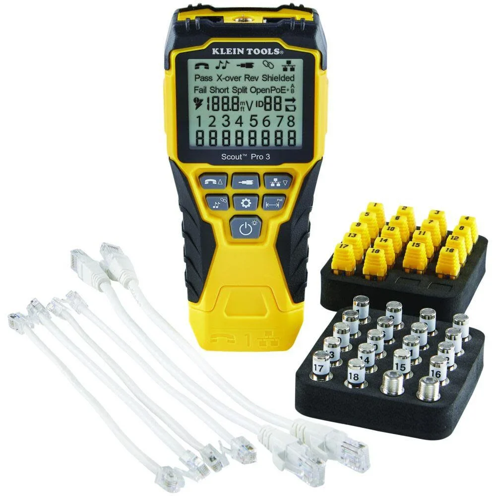 Klein Tools VDV501-852 Cable Tester with Remote, VDV Scout Pro 3 Test Kit Locates and Tests Voice, Data and Video Cables - Image 6