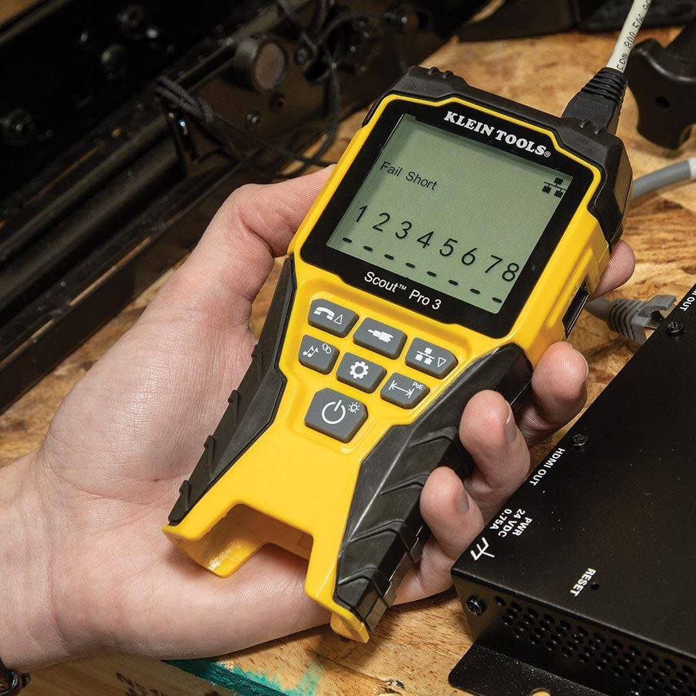 Klein Tools VDV501-853 Coaxial Cable Tester, Scout Pro 3 with Test-n-Map Remote, Includes Remotes #2 - #6, Tests Voice, Data and Video Cable - Image 3