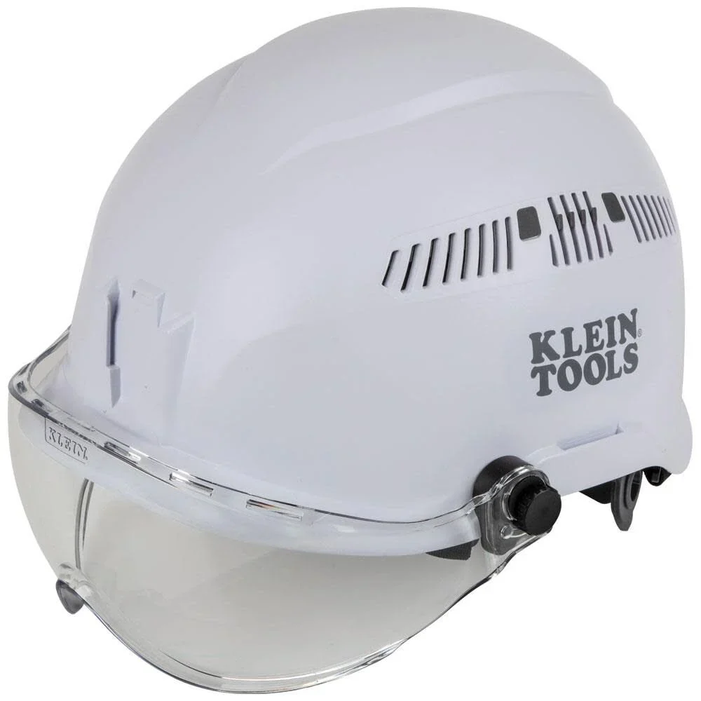 Klein Tools VISORCLR Clear Visor for Hard Hat and Safety Helmet, Low Profile, Impact Rated, Anti Fog, Scratch Resistant, Flip-Up, UV Protection - Image 6