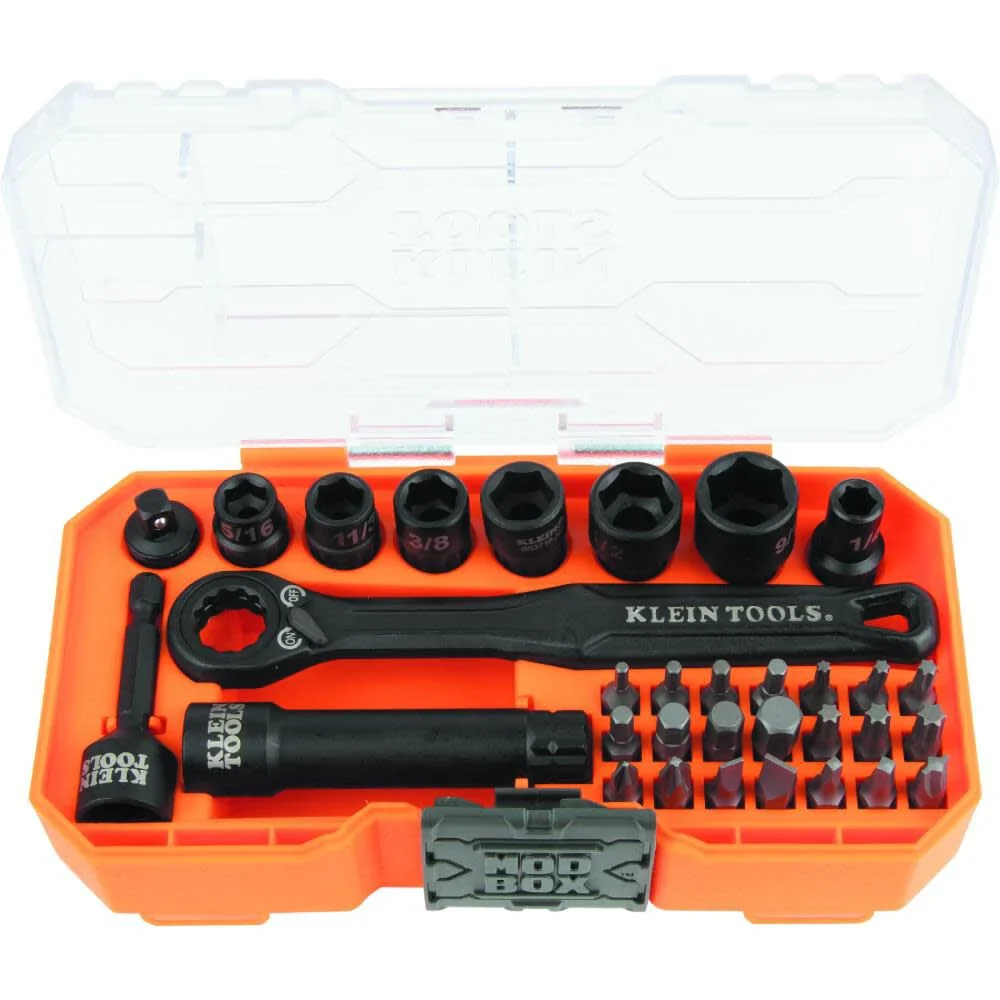 Klein Tools KNECT Small Pass-Through Socket Set 32pc - 65300