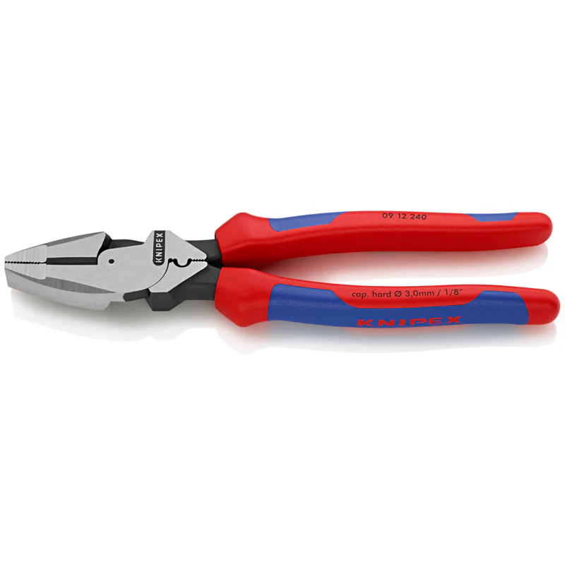 KNIPEX 9-1/2" Ultra-High Leverage Lineman's Pliers with Fish Tape Puller and Crimper - Image 2