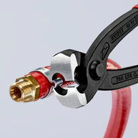 KNIPEX 8-3/4" Ear Clamp Pliers with Front and Side Jaws - Image 10