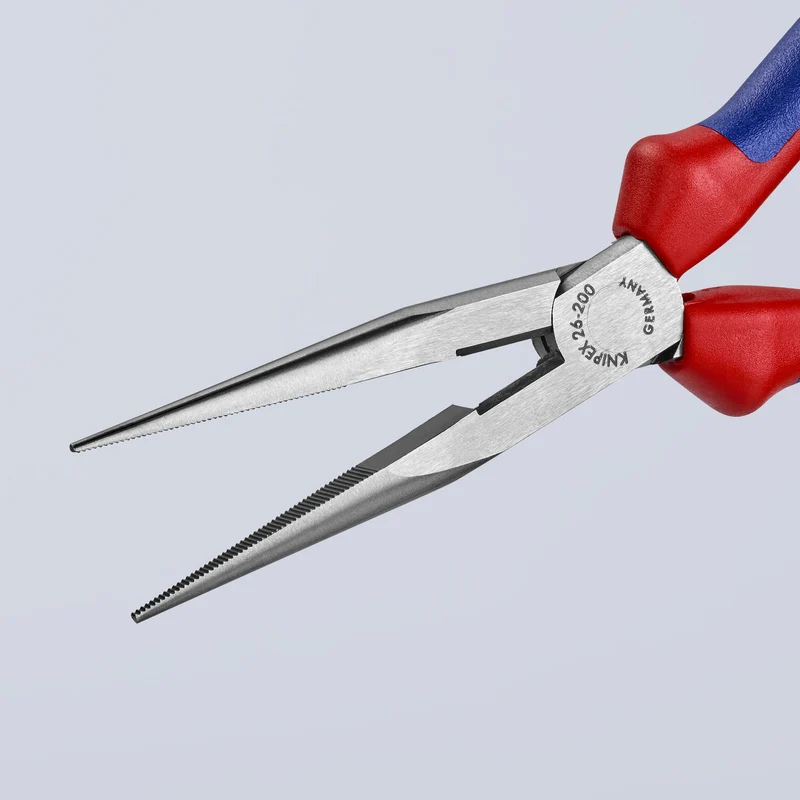 KNIPEX 8" Long Nose Pliers with Cutter - Image 4