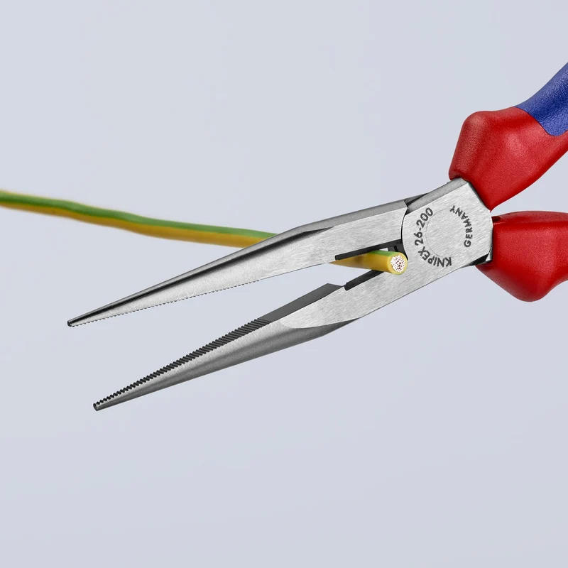 KNIPEX 8" Long Nose Pliers with Cutter - Image 5