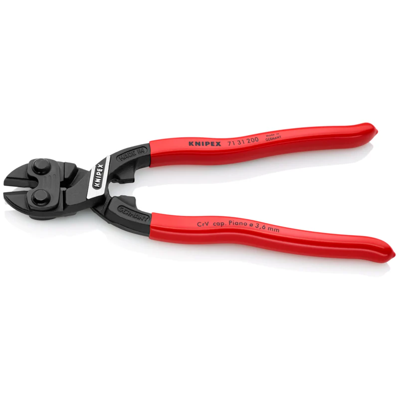 KNIPEX 8" CoBolt High Leverage Compact Bolt Cutters-Notched Blade - Image 2