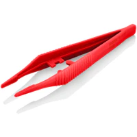 KNIPEX 5-1/4" Plastic Gripping Tweezers-Blunt Tips-ESD - Image 4