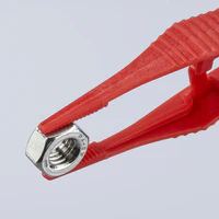 KNIPEX 5-1/4" Plastic Gripping Tweezers-Blunt Tips-ESD - Image 6