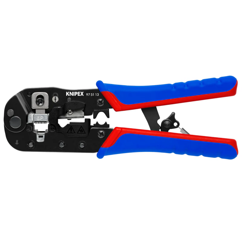 KNIPEX 7-1/2" Crimping Pliers for RJ45 Western Plugs