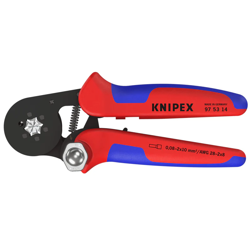 KNIPEX 7-1/4" Self-Adjusting Crimping Pliers For Wire Ferrules