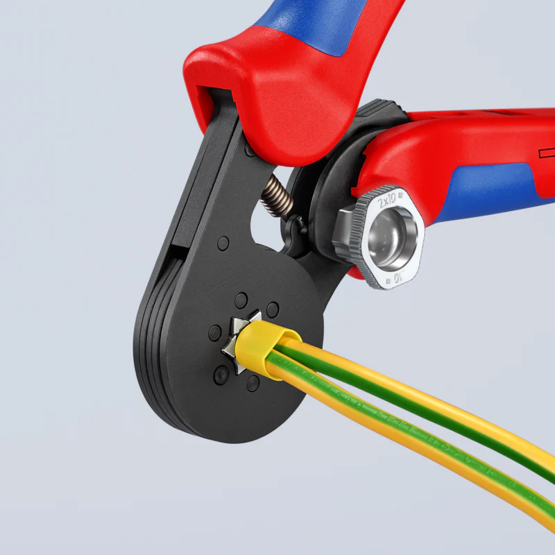 KNIPEX 7-1/4" Self-Adjusting Crimping Pliers For Wire Ferrules - Image 11