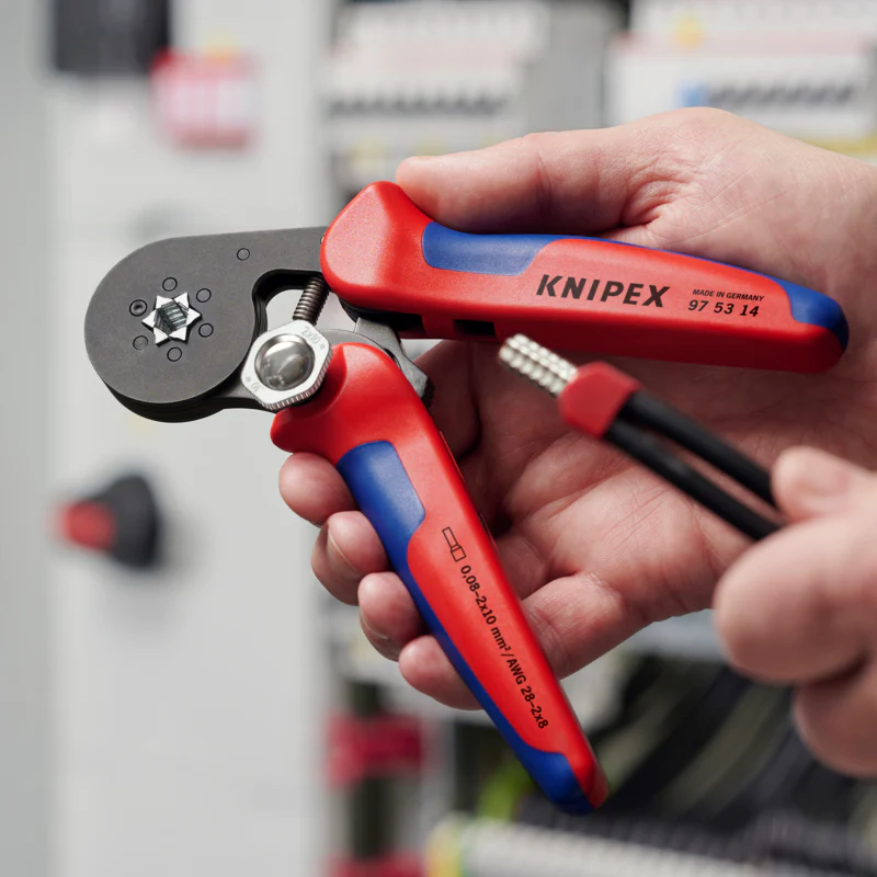 KNIPEX 7-1/4" Self-Adjusting Crimping Pliers For Wire Ferrules - Image 12