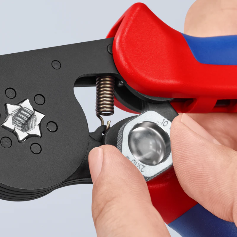 KNIPEX 7-1/4" Self-Adjusting Crimping Pliers For Wire Ferrules - Image 5