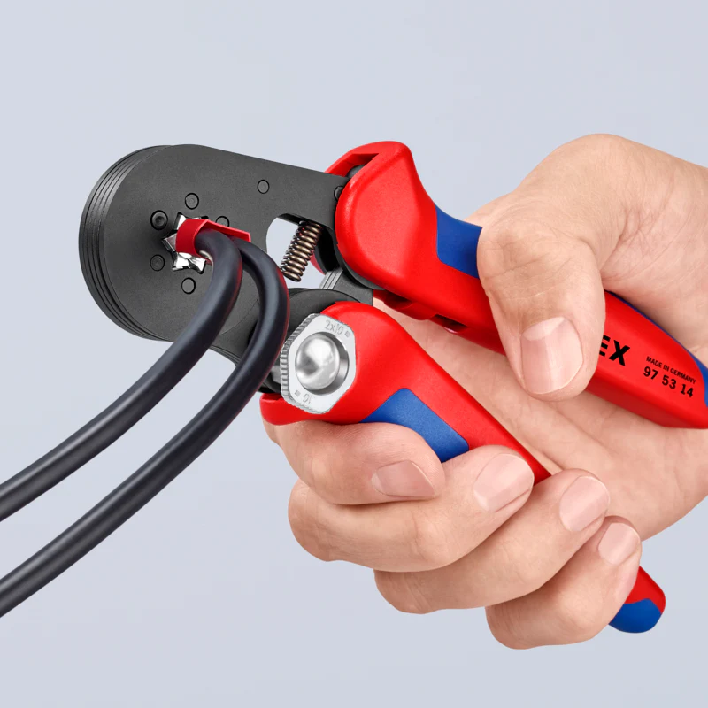 KNIPEX 7-1/4" Self-Adjusting Crimping Pliers For Wire Ferrules - Image 7