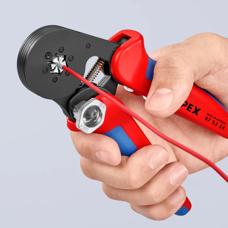 KNIPEX 7-1/4" Self-Adjusting Crimping Pliers For Wire Ferrules - Image 8