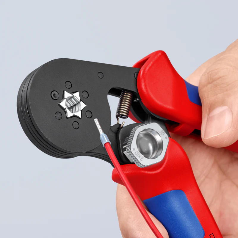 KNIPEX 7-1/4" Self-Adjusting Crimping Pliers For Wire Ferrules - Image 9