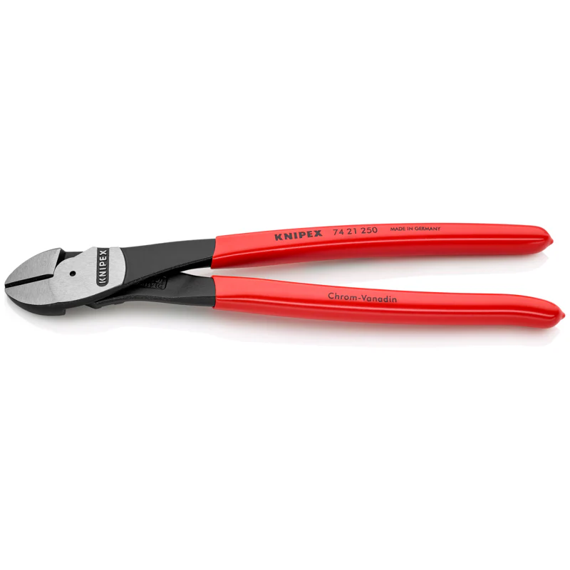 KNIPEX 10" High Leverage 12° Angled Diagonal Cutters - Image 2