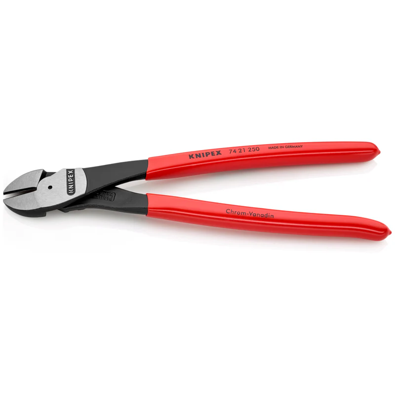 KNIPEX 10" High Leverage 12° Angled Diagonal Cutters - Image 3