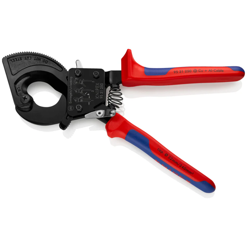 KNIPEX 10" Ratcheting Cable Cutters - Image 3