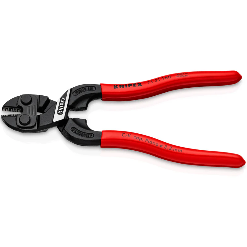 KNIPEX 6-1/4" CoBolt S Compact Bolt Cutters-Notched Blade - Image 2