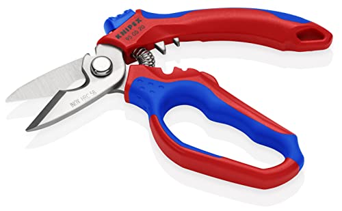 KNIPEX 6-1/4" Stainless Steel Angled Electricians' Shears - Image 2