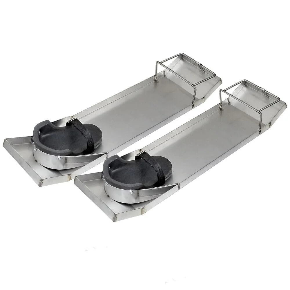 Kraft Tool (CC162) 28-Inch by 8-Inch Lightweight Stainless Steel Knee Boards, Pair