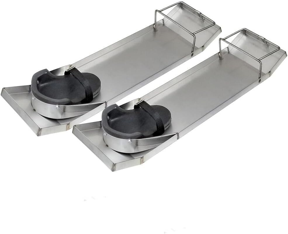 Kraft Tool (CC162) 28-Inch by 8-Inch Lightweight Stainless Steel Knee Boards, Pair - Image 2