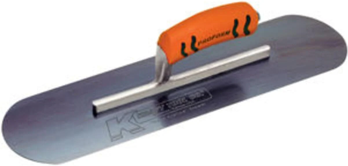 Kraft Tool | ‎CF279BPF | Kraft Tool CF279BPF Blue Steel Pool Trowel with ProForm Handle, 16 x 4-Inch - Image 2