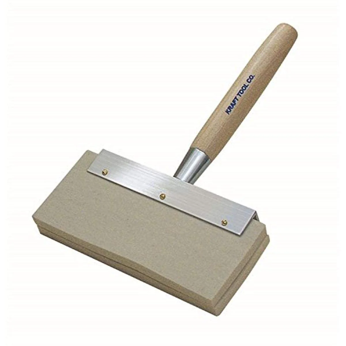 Kraft Tool Blister Brush with Replaceable Felt Pads and Hardwood Handle