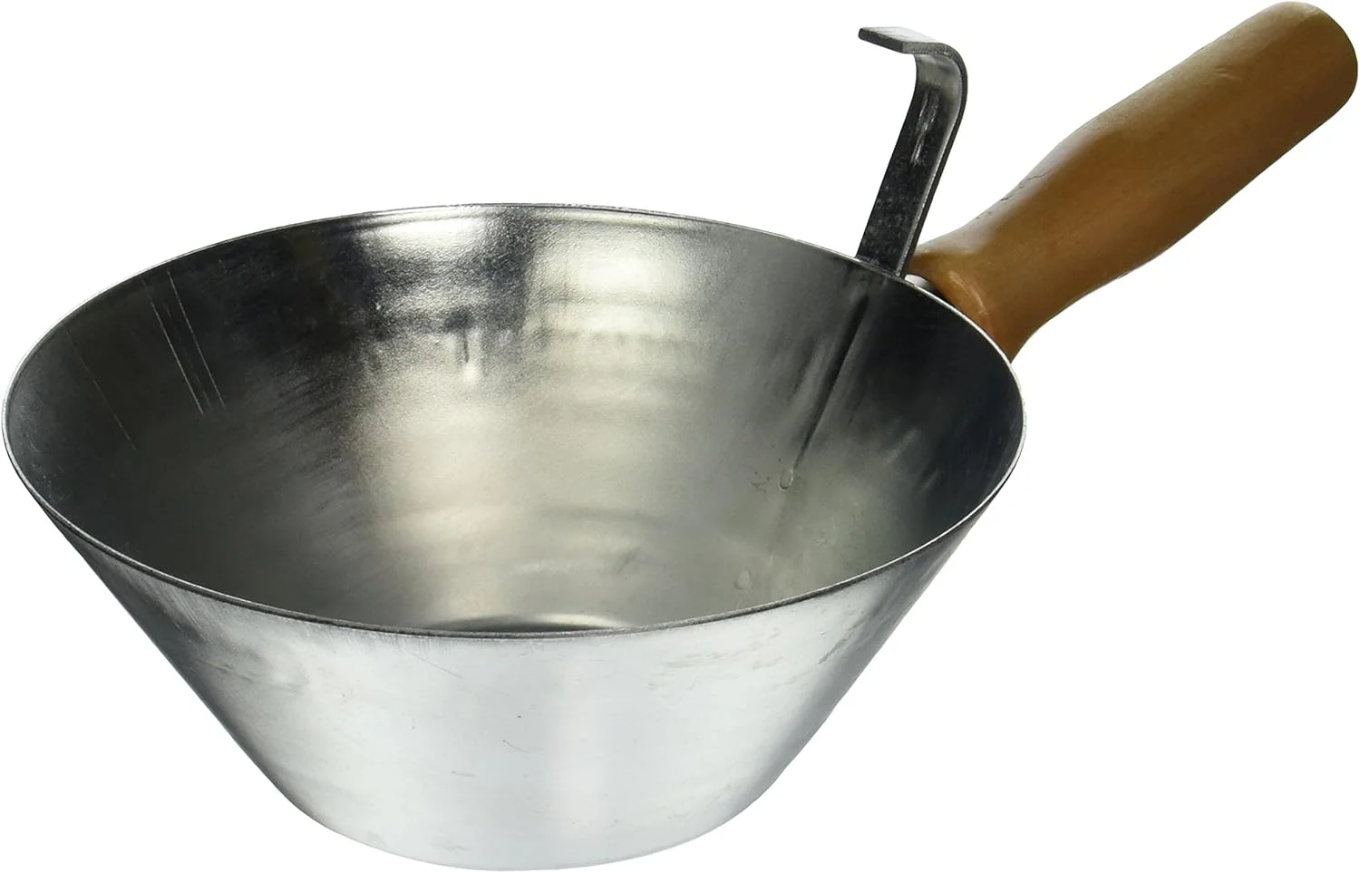 Kraft Tool PL804 Galvanized Steel Bucket Scoop with Wood Handle - Image 2