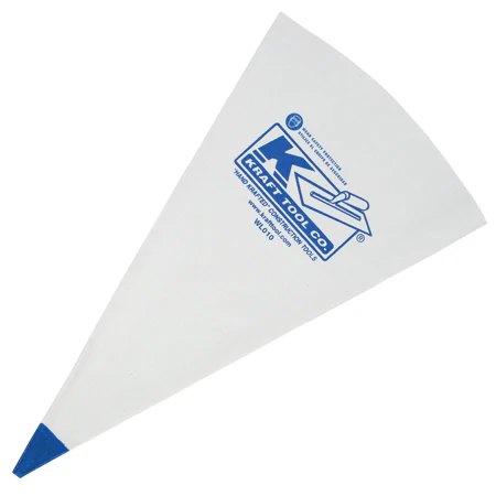 Kraft Tool 23" x 13" Poly-Lined Grout Bag with Blue Tip