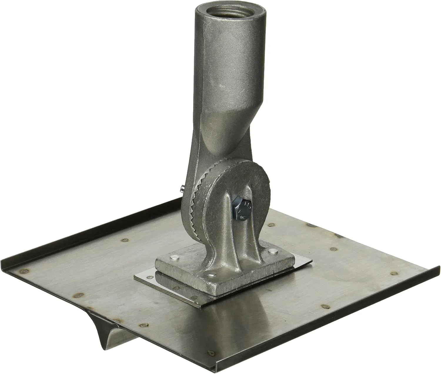 Kraft Tools CC027 8" x 8" Stainless Steel Walking Seamer/Groover 3/4"R with Threaded Handle Socket - Image 2