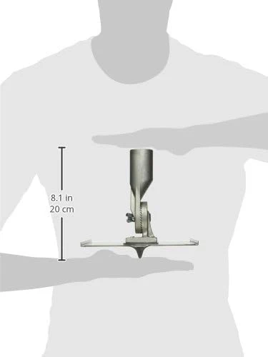 Kraft Tools CC027 8" x 8" Stainless Steel Walking Seamer/Groover 3/4"R with Threaded Handle Socket - Image 4