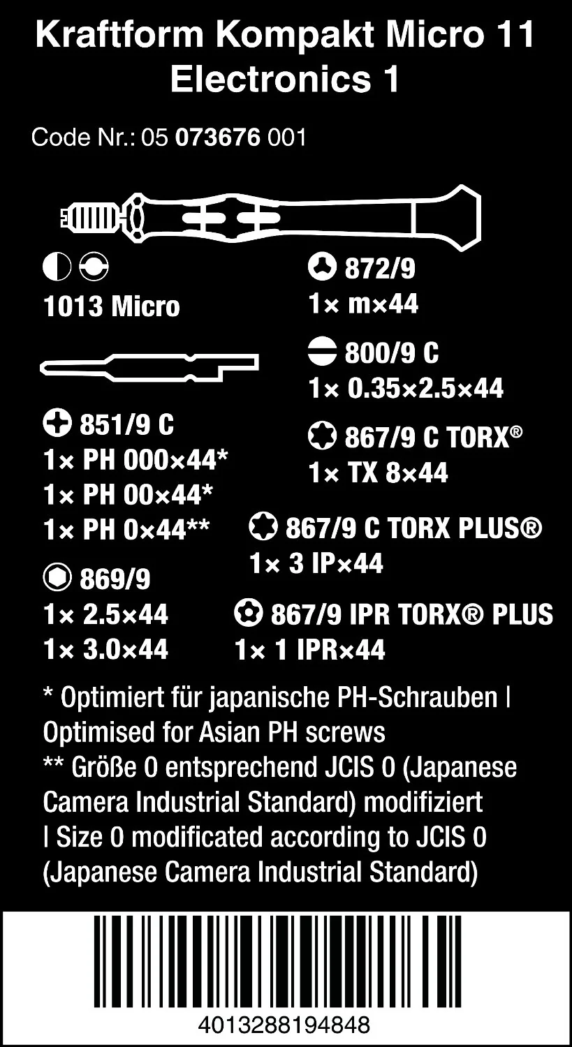 Kraftform Micro 11 Electronics 1 Screwdrvr Set - Image 3