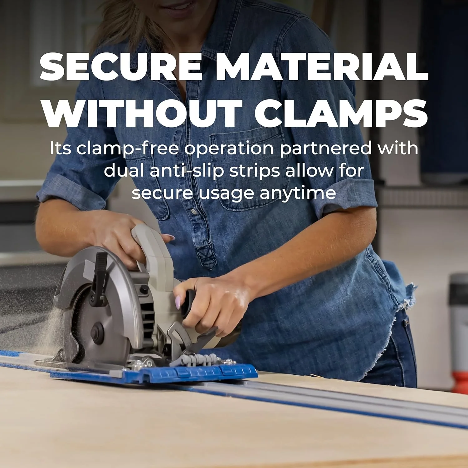 Kreg KMA3700 Accu-Cut XL - Universal Track Saw Guide System - Make Straight, Cross, Rip & Angled Cuts Easily - Image 7