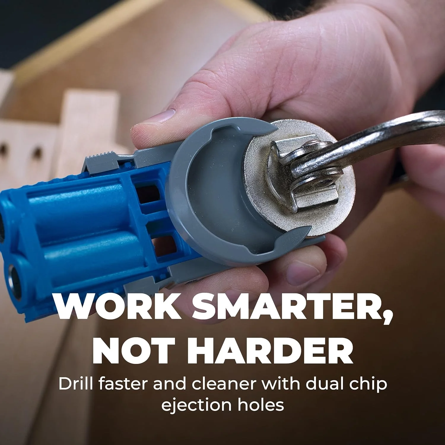 Kreg R3 Jr. Pocket-Hole Jig System - Portable Kreg Pocket-Hole Jig - Easy Clamping & Adjusting - Includes Positioning Sliders - For Materials 1/2" to 1 1/2" Thick - Image 5