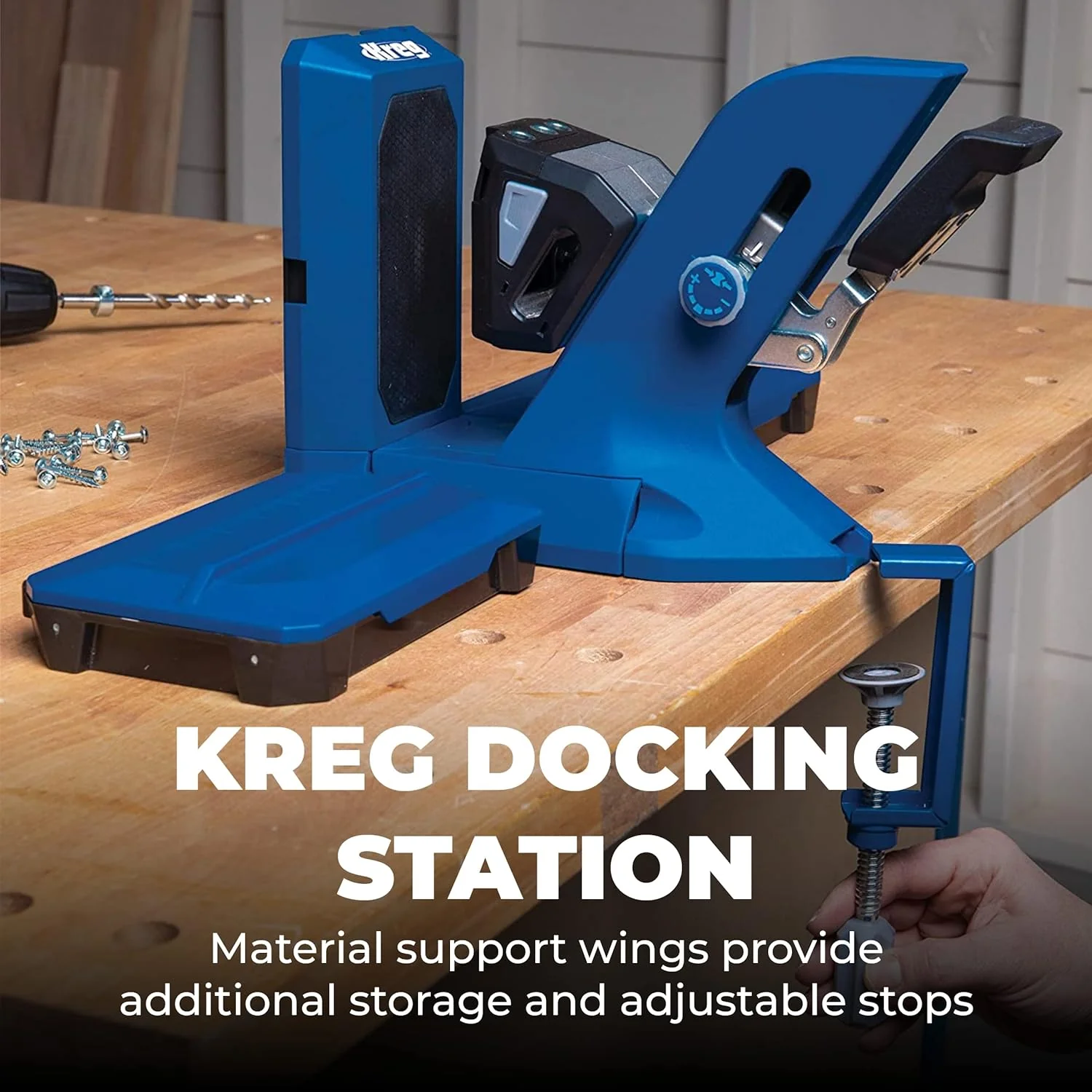 Kreg Tool KPHJ720PRO Pocket-Hole Jig 720PRO - Easy Clamping & Adjusting - Includes Durable Kreg Pocket-Hole Screws - For Materials 1/2" to 1 1/2" Thick - Image 3