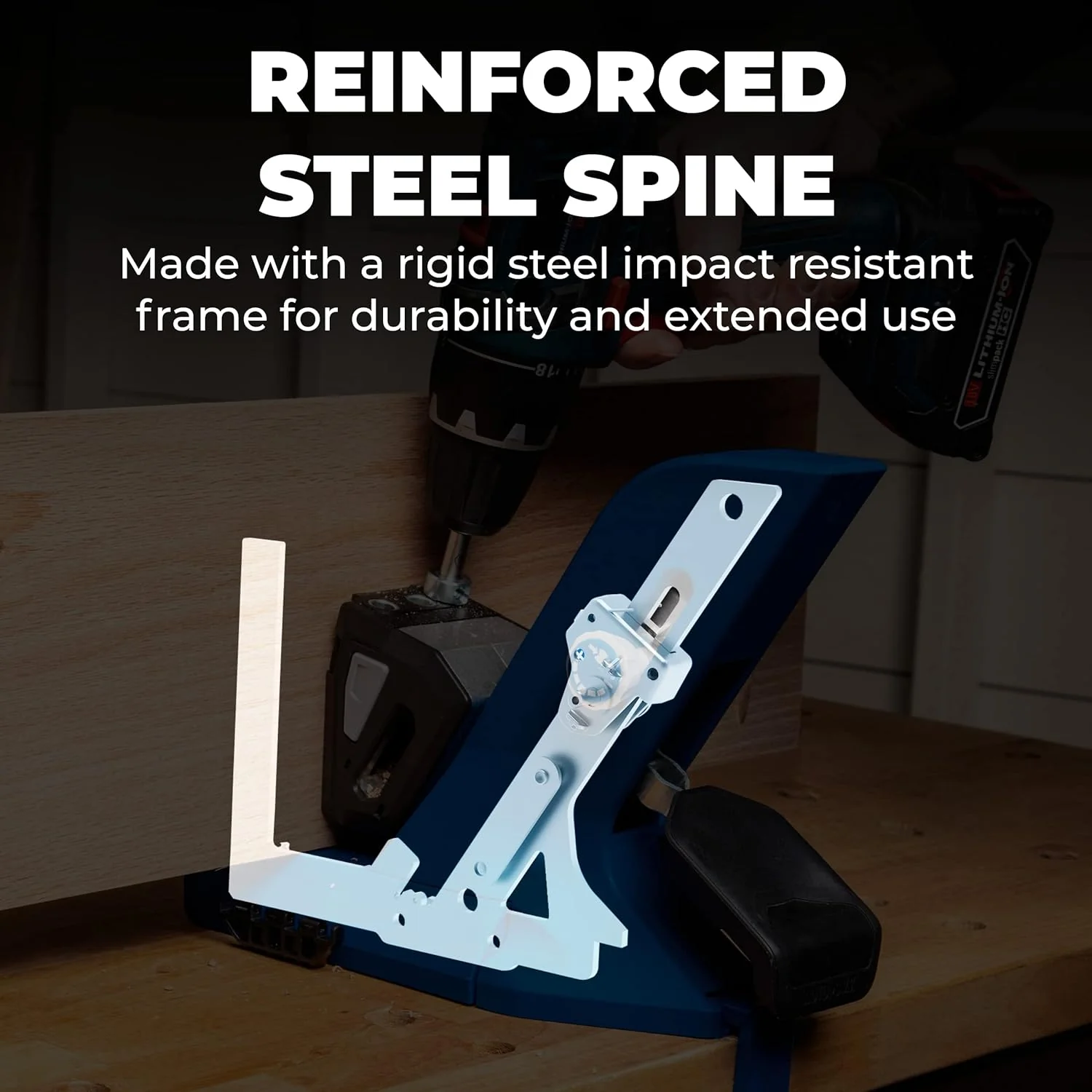 Kreg Tool KPHJ720PRO Pocket-Hole Jig 720PRO - Easy Clamping & Adjusting - Includes Durable Kreg Pocket-Hole Screws - For Materials 1/2" to 1 1/2" Thick - Image 5