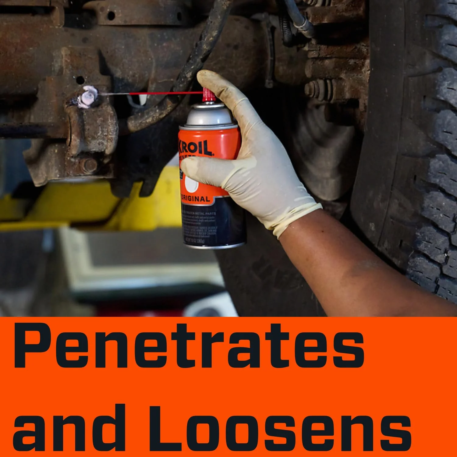 Kroil Original Penetrating Oil (KL011), Penetrant for Rusted Bolts, Metal, Hinges, Chains, Moving Parts - Rust, Corrosion Inhibitor (Liquid-1 Gallon Can-Single) - Image 4