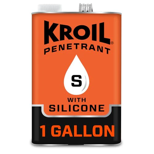 Kroil Penetrating Oil with Silicone (Aerosol Spray-1 Gallon Can-Single) | Penetrant for Rusted Bolts, Metal | Lubricant for Hinges, Chains, Moving Parts (SK011)