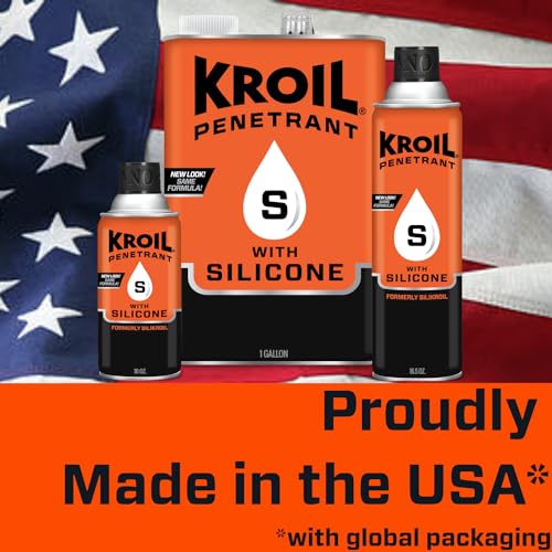 Kroil Penetrating Oil with Silicone (Aerosol Spray-1 Gallon Can-Single) | Penetrant for Rusted Bolts, Metal | Lubricant for Hinges, Chains, Moving Parts (SK011) - Image 6