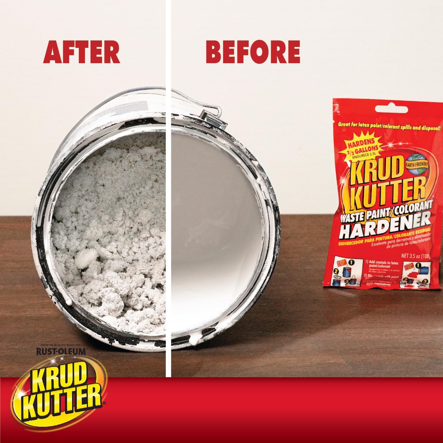 Krud Kutter PH3512-12PK Waste Paint Hardener Crystals, 3.5 oz, Cream, 12 Pack - Image 6