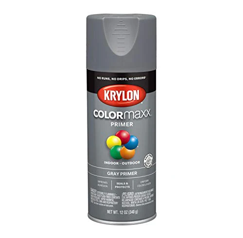 Krylon 12 oz K05582007 Gray COLORmaxx Paint & Primer Spray Paint, Primer - Image 4